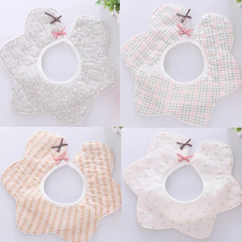 Cotton Bandana Bibs Baby Feeding Smock Infant Burp Cloths Cartoon Saliva Towel Baby Eating Accessory Soft Baby Stuff waterproof