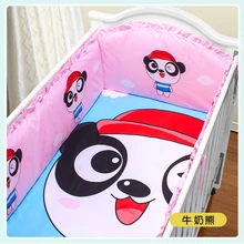 Промо-акция! 5 шт. комплект детской кроватки с наполнителем, детские постельные принадлежности, включает в себя(4 бампера+ лист