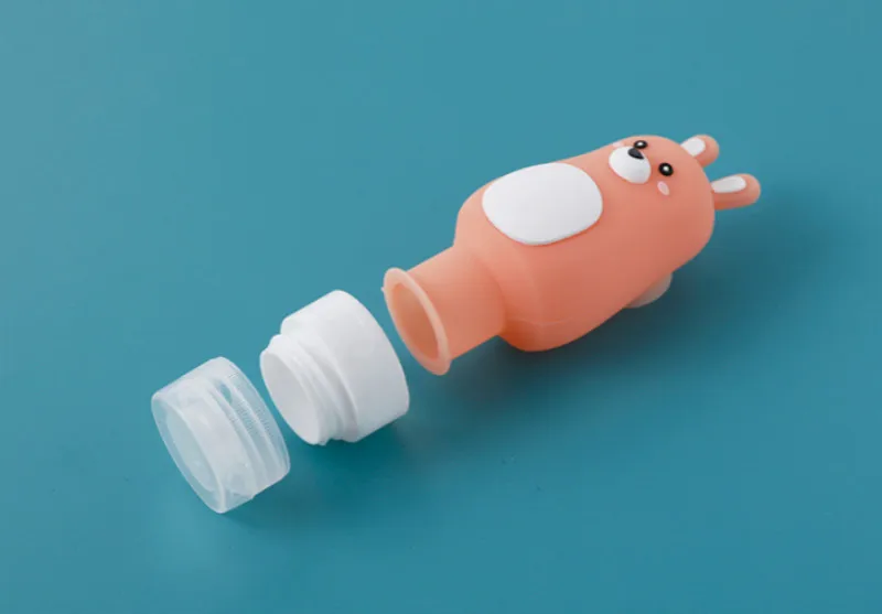 Силиконовый портативный мультфильм животных путешественник упаковка бутылка шампунь гель для душа лосьон для хранения пресс-бутылка