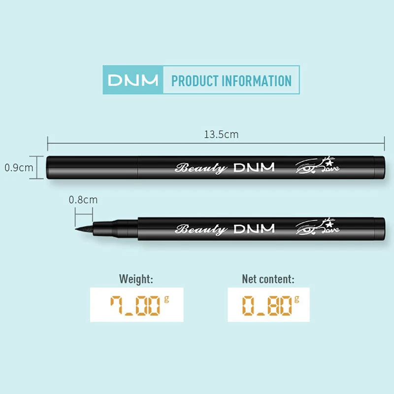 DNM 1 шт 12 Цветов быстросохнущая Матовая жидкая подводка Карандаш прочные вечерние Макияж Долгое Водонепроницаемый пигмент подводка для глаз ручка TSLM1