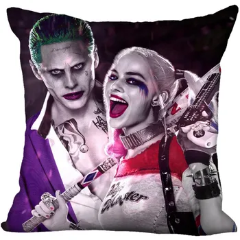 

Hot Sale Custom Funny Herley Quinn love Joker &W Pillowcase 40X40cm (One Sides)Home Hot Pillow Cases 9-22T