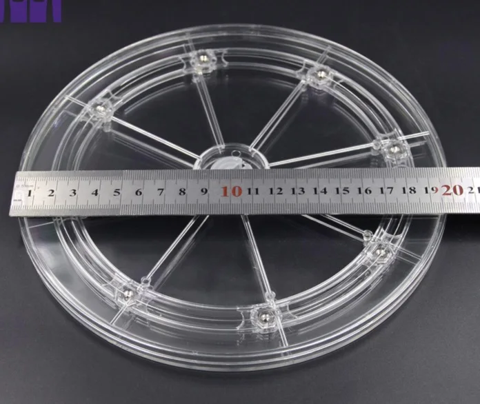 8 дюймов(диаметр: 200 мм) прозрачная акриловая вращающаяся Платформа дисплей поворотная пластина части мебели