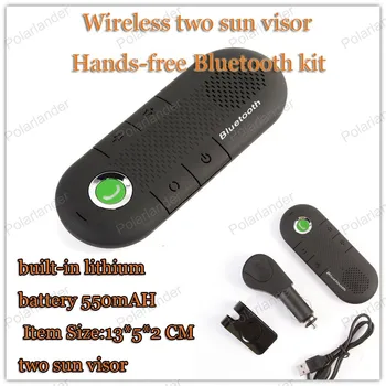 

two sun visor Handsfree Kit Bluetooth V4.0 In-car Multipoint Speakerphone Speaker Car-styling Bluetooth Car Kit Hands Free