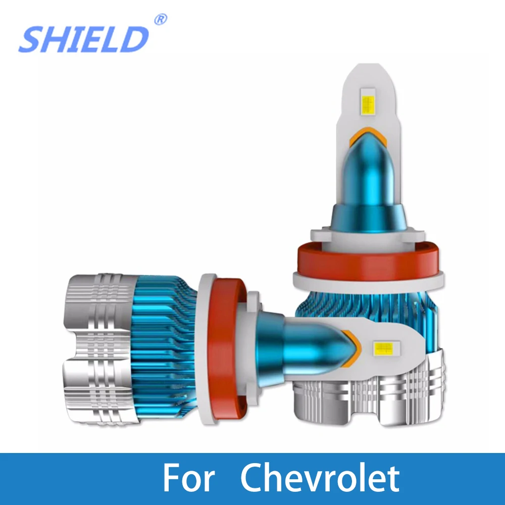 2 шт. светодиодный Автомобильные светодиодные лампы H4 H1 H3 H7 6000k лм 12 В для Chevrolet