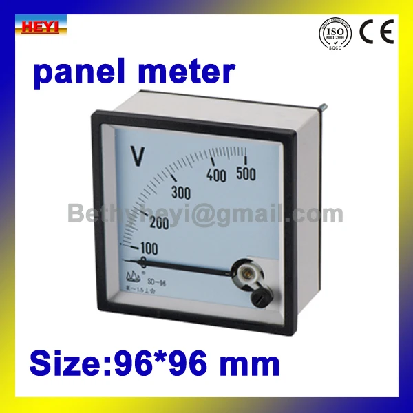 

size 96mm*96mm voltmeter 90 degrees SD-T96V series AC DC voltage panel meter