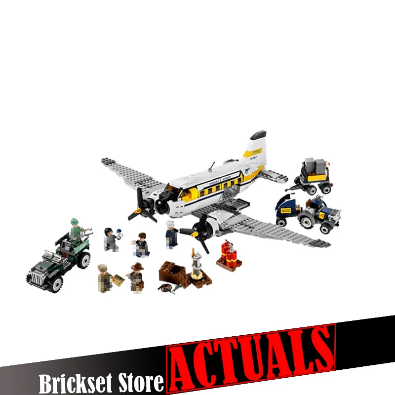 

LEPIN 31003 Peril in Peru Indiana Jones Kingdom of the Crystal Skull Building Blocks Bricks Toys Compatible with legoINGly 7628