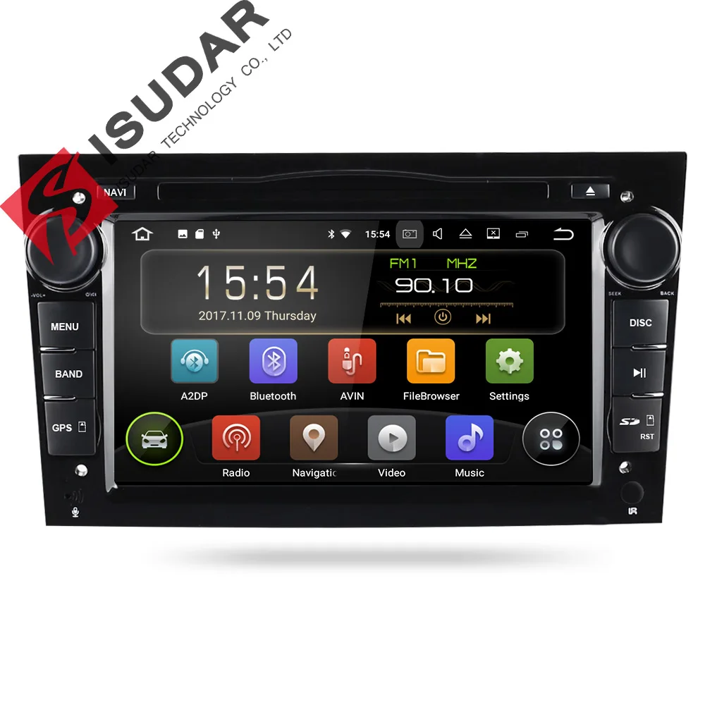 Isudar Автомагнитола 2 din с Сенсорным 7 дюймовым Экраном на Android 7.1.1 для Автомобилей