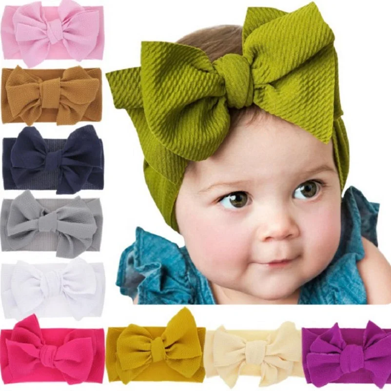 Big Bow Headwrap Baby Headband Top knot headbands head wraps Over Sized