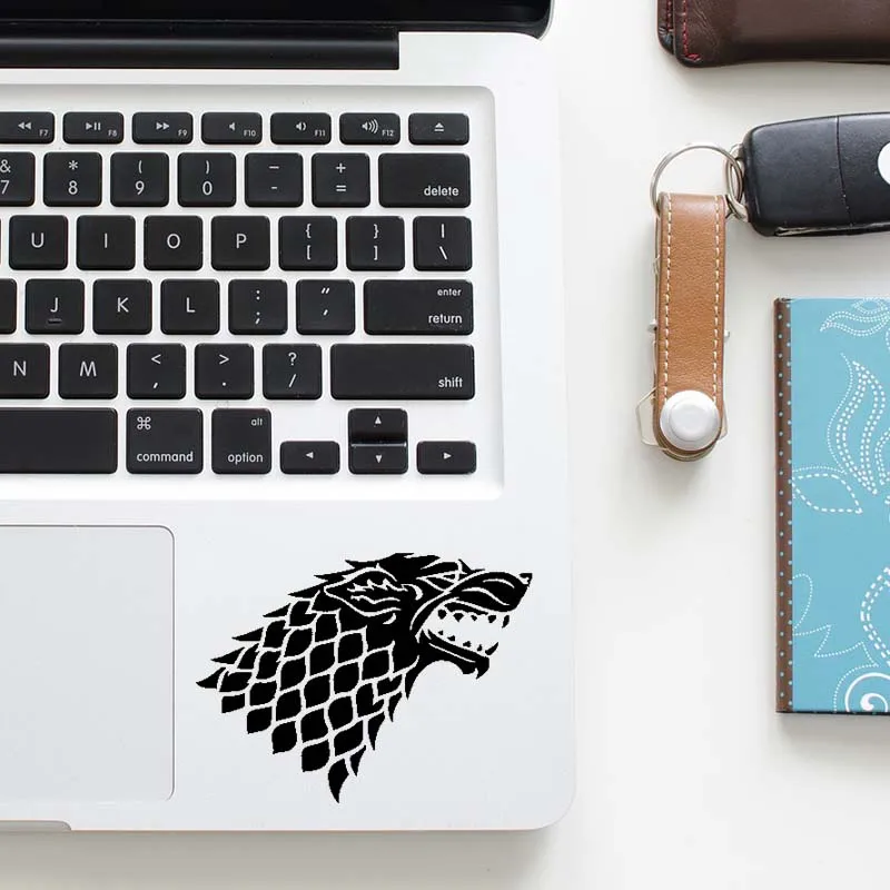 

House Stark Wolf Symbol Quote Decal Laptop Trackpad Sticker for Macbook Pro Air Retina 11 12 13 15 inch Mac HP Mi Touchpad Skin