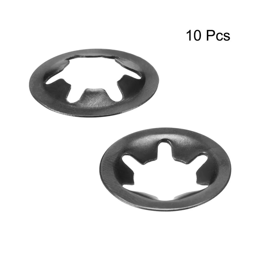 Uxcell 10 шт./лот M6 с внутренними зубцами Шайба-звезда 5,5mm. 16 мм O.D. Скорость зажим 65Mn Рессорная сталь анти-коррозия высокое качество