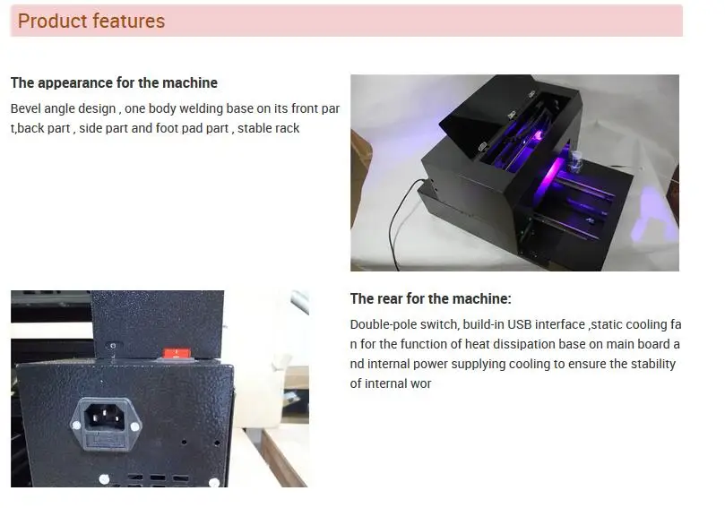 A3 size UV printer feature -1