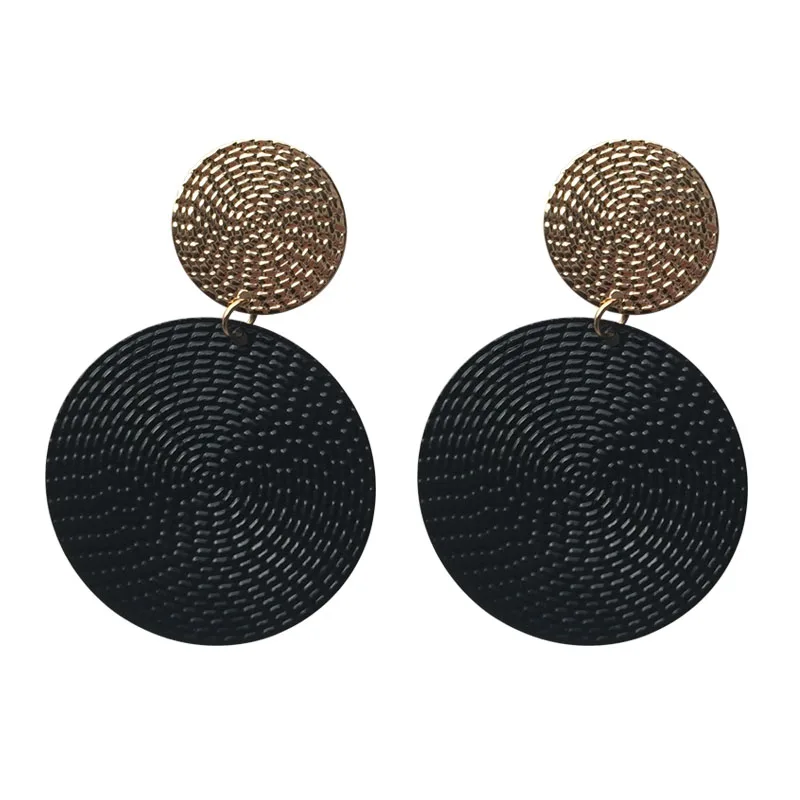 Western Style Hot Sell of high quality Two circle earring For Women Personlity font b Fashion