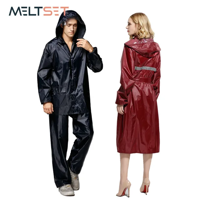 women men rainsuit plus size raincoat motorcycle rainwear waterproof plus size raincoats with hood