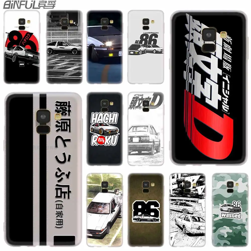 Cover Case For Samsung A42 A52 A72 A32 A12 A71 A51 A70 A50 A20 A30 A20S A21S A50S A6 A7 A8 2018 INITIAL D AE86 model | Мобильные