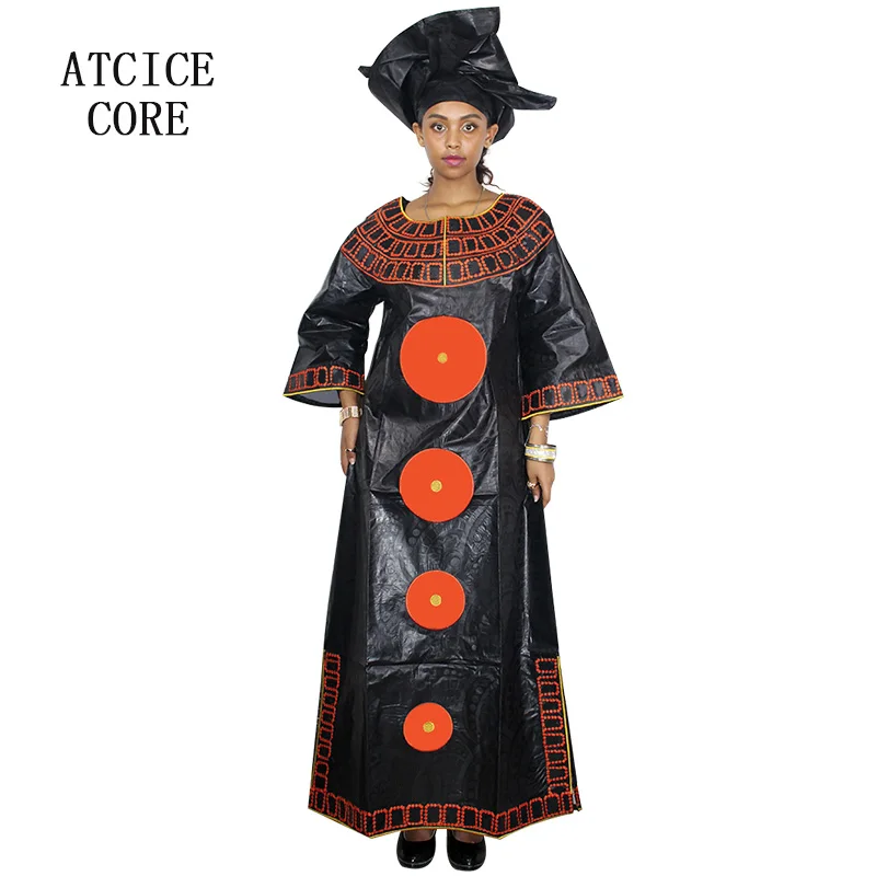 Африканские платья для женщин Новая мода традиционные Дашики Африканский Базен riche вышивка дизайн длинное платье LA112