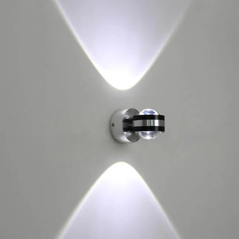 Светодиодный настенный светильник 2 Вт 220 В разные цвета|wall light 220v|crystal wall lightwall |