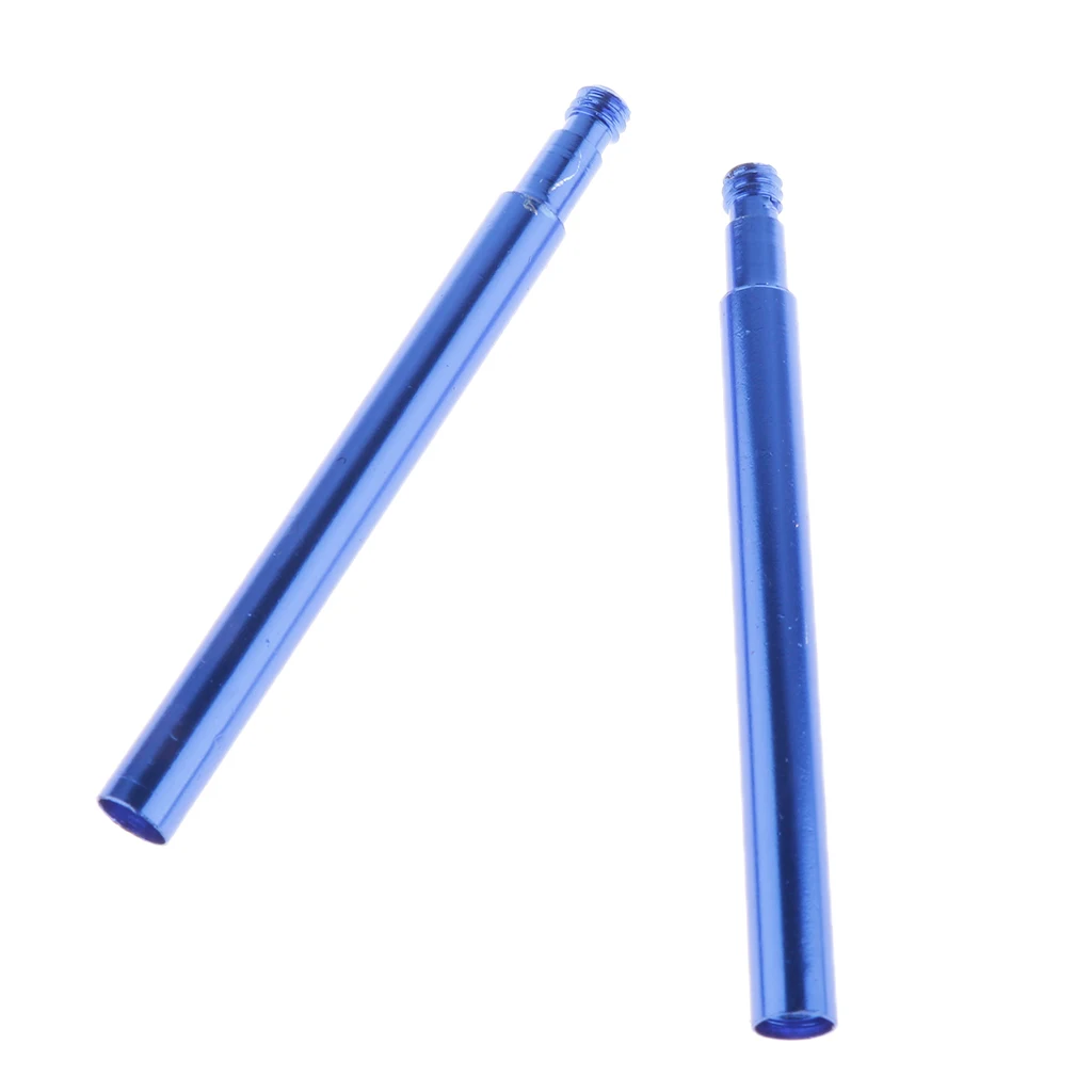 2pcs Bike Bicycle 70mm 2.76'' Alloy Presta Valve Extender French-Valve Adapter Extension Tube Accessories