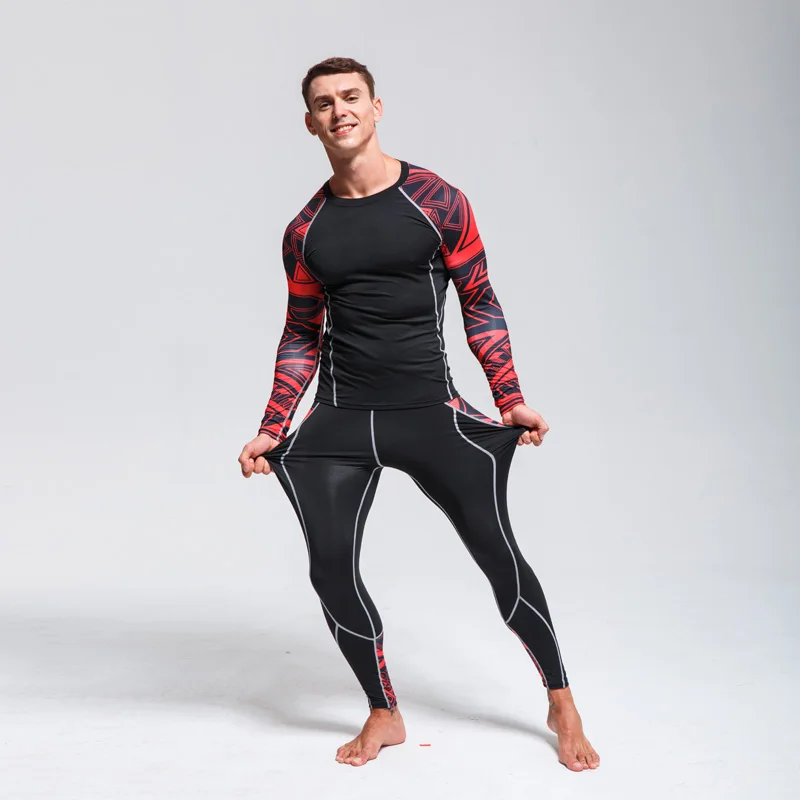 wool long underwear Thermal underwear Winter Compression Fleece Sweat Quick drying MMA rash gard tactics leggings  Thermo underwear Men Clothing wool long johns