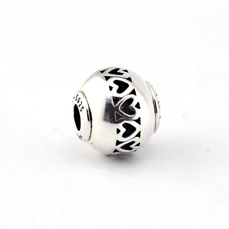 Подходит Pandora Essence браслеты Love Silver бусины Оригинальные 100% 925 пробы Серебряные