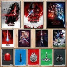 

Star Wars The Last Jedi Coated paper poster Bar Cafe Vintage High quality Printing Drawing core Decorative Painting