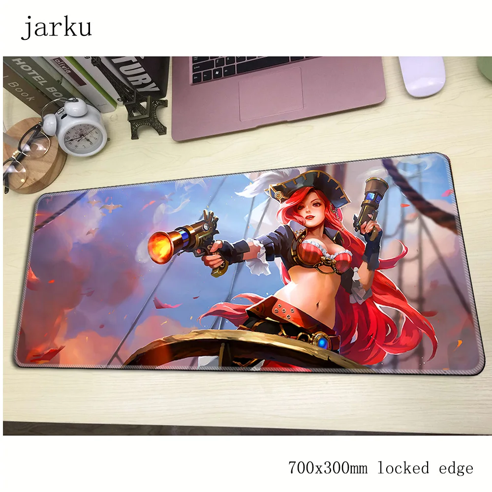 Коврик для мыши miss fortune pad computador gamer mause 700x300X2MM padmouse большой кумерный Для Мыши