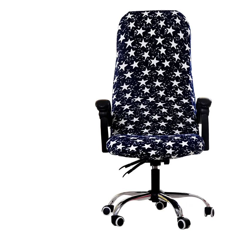 Большой размер вращающийся офисный чехол на компьютерное кресло спандекс чехлы для стульев лайкра стул стрейч чехол подходит для офисных стульев домашний декор - Цвет: 3