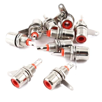 

100 pcs metal Solder Female Amplifier RCA Phono Jack Chassis Panel Mount Audio Video connector