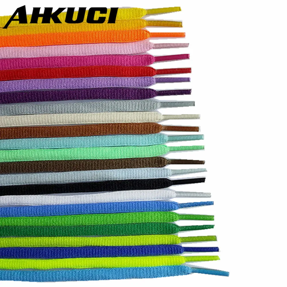 1 Pair Oval Round Sport Sneakers Shoelaces Flat Shoelaces Trainer