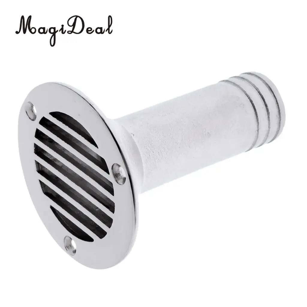 Polished 316 Stainless Steel Boat Deck Drain Scupper For Marine Boat Yacht Accessories