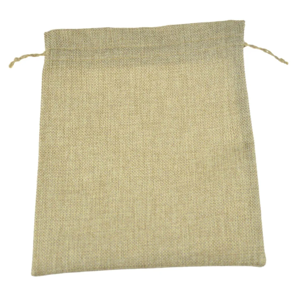 Wholesale faux jute burlap hessian drawstring sack bags for jewelry Wholesale faux jute burlap hessian drawstring sack bags for jewelry