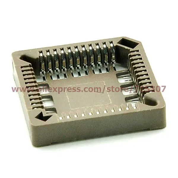 PHISCALE 10pcs PLCC44 smd ic socket adapter in Connectors from Lights