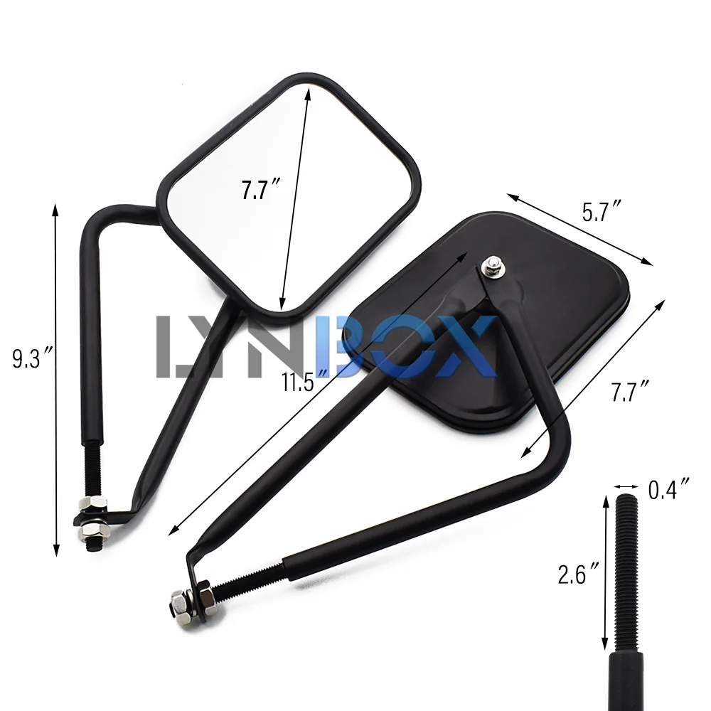 Quick Release Mirrors for Jeep
