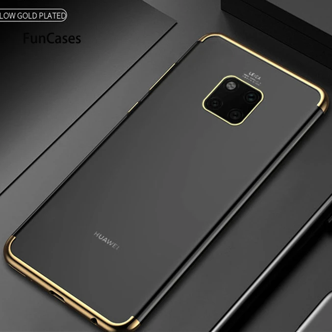 

For Huawei Mate 20 20Pro Case Soft Silicone Slim plating transparent Protect Back cover case For huawi mate 20 pro phone shell