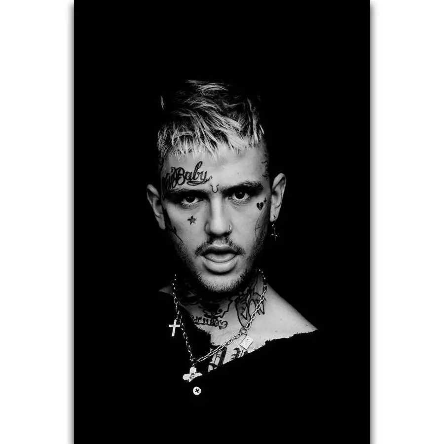 18x24 in frame cm inch Wall Rap S205 Lil Hip Hop Singer Art Rapper Music Peep