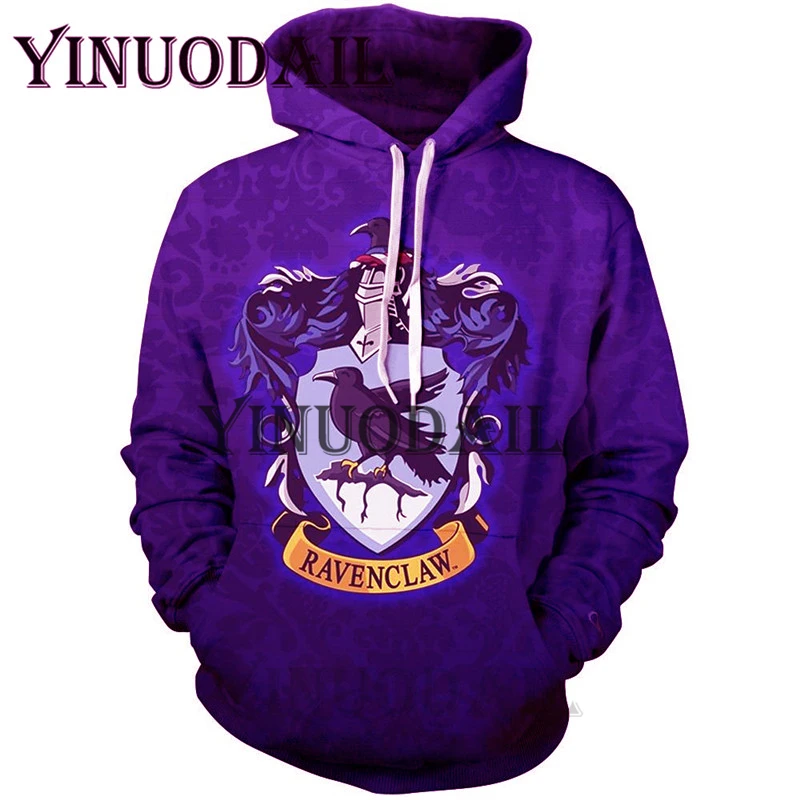 Fans Wear Gryffindor 3D Printed Hoodie with Pocket Ravenclaw Gryffindor for Adult Unisex Sweatshirt Costume Fans Wear Gryffindor 3D Printed Hoodie with Pocket Ravenclaw Gryffindor for Adult Unisex Sweatshirt Costume
