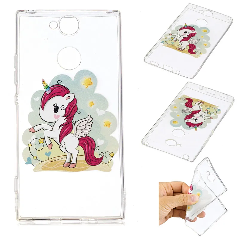 Soft TPU Cover For Sony Xperia XA2 Case Transparent