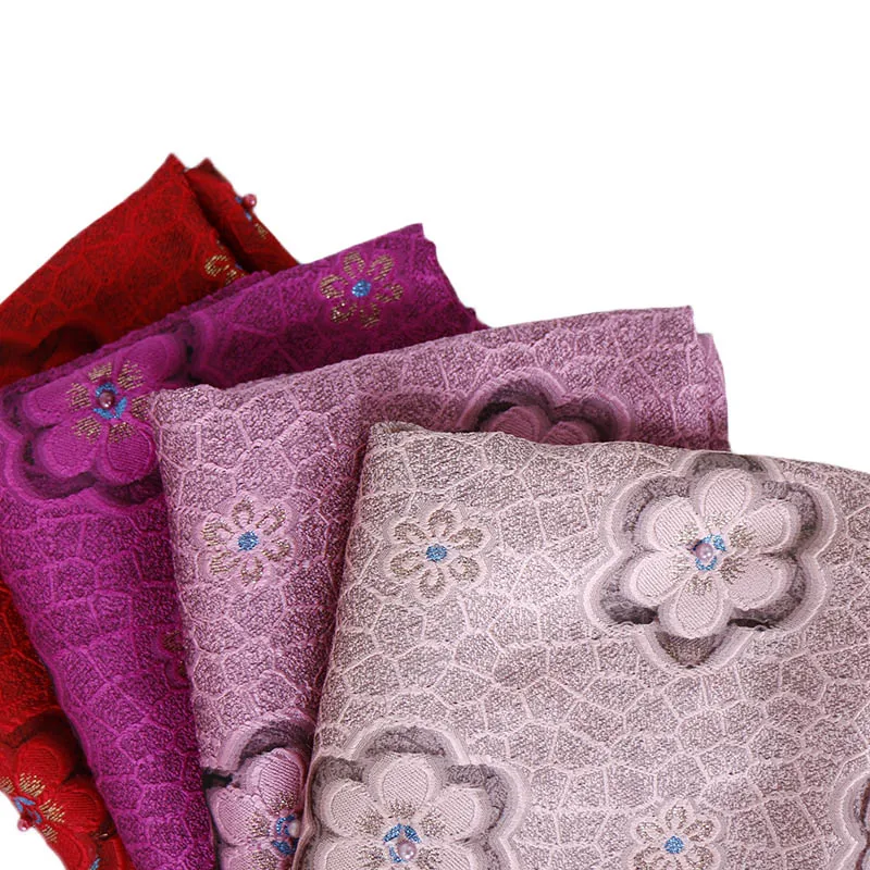 

Ladies lace beads hijab flower scarf shawls muslim lightweight scarves pearls polyester wraps fashion headband scarves 180*70cm