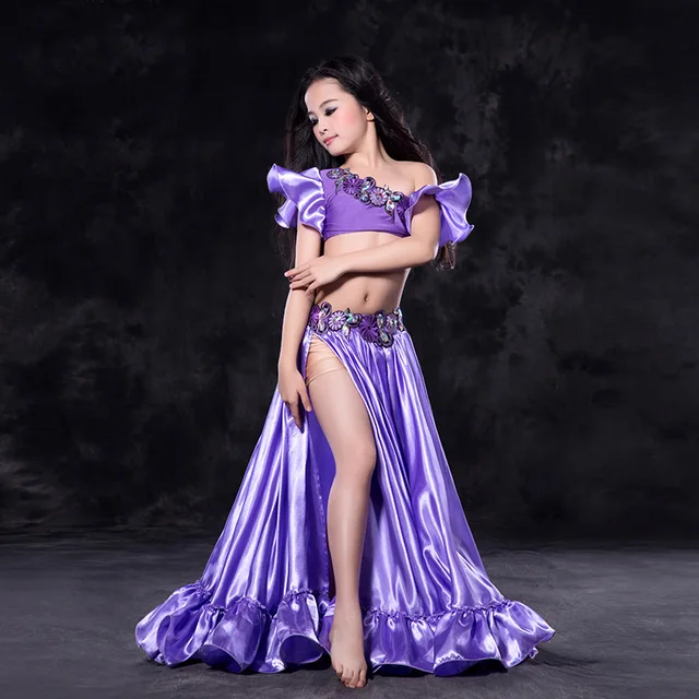 Newest Fashion Ruffle Short Sleeve Belly dance Skirt 2pcs set for ...