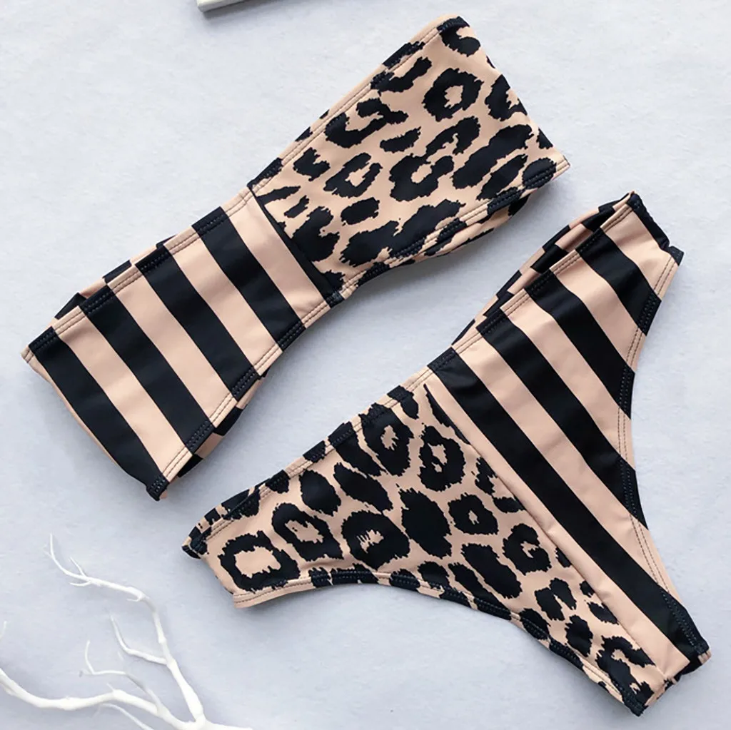 

2019 Sexy Bikinis Women Swimsuit High Waisted Bathing Suits Swim Halter Push Up Bikini Set padded bra bralette Swimwear Bra 20
