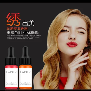 

High quailty Top Level Permanent Makeup Tattoo Inks Eyebrow Eyeliner Lip Pigment 15ml Microblading Pigment 15 Colors for choose