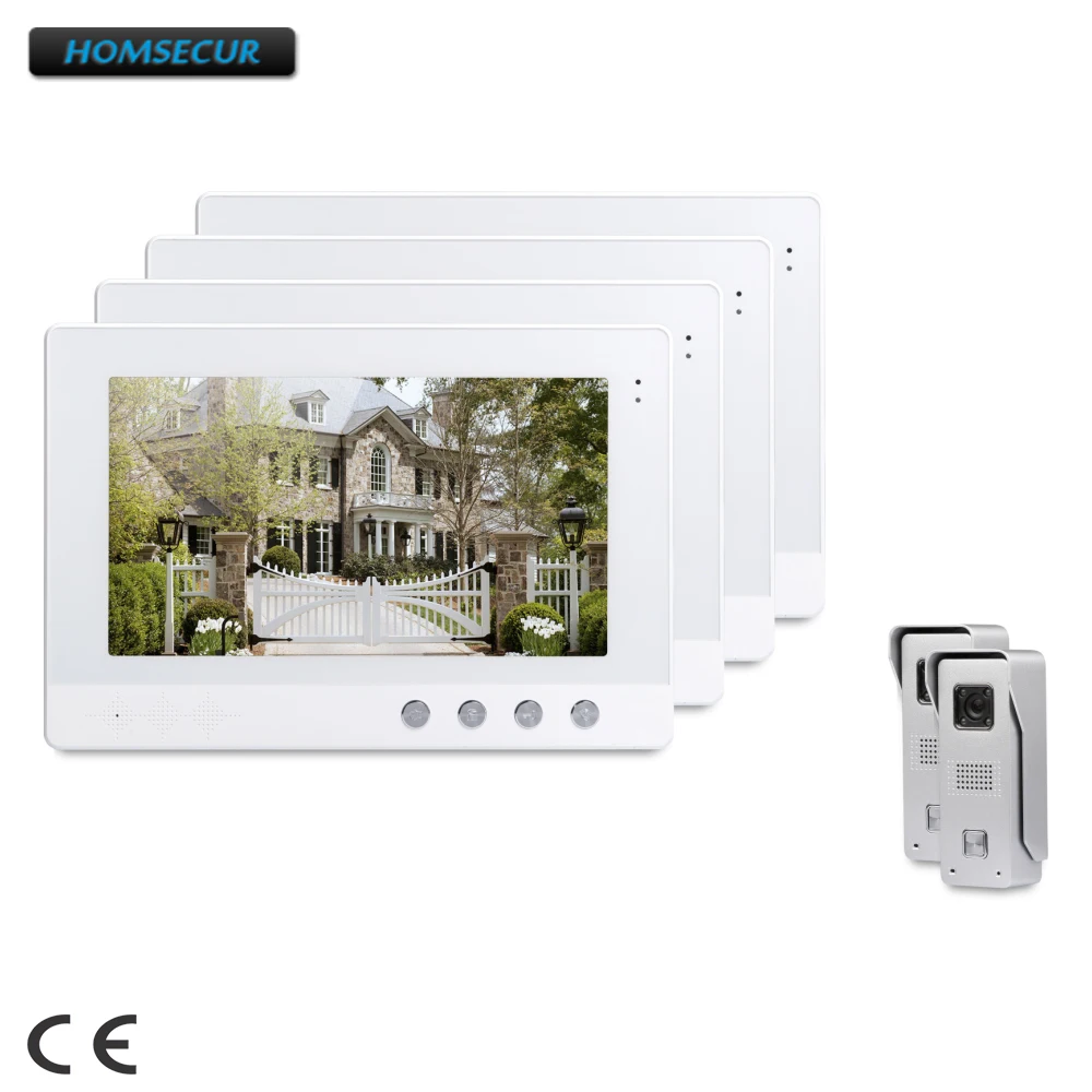 

HOMSECUR 10.1inch Wired Video Door Phone Intercom System with Ultra-large Screen Monitor XC002+XM101-W