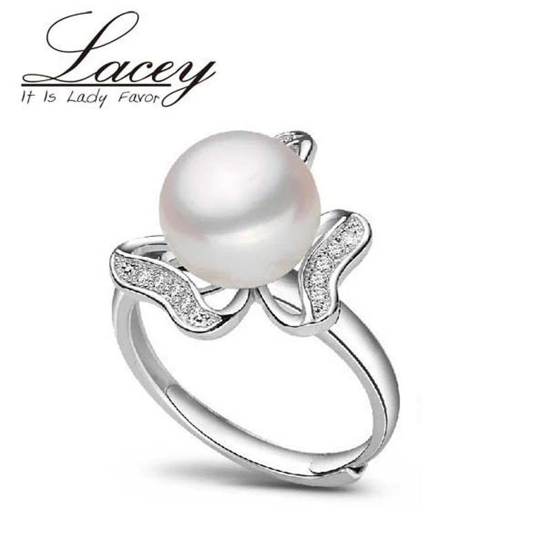 Женское кольцо с пресноводным жемчугом LACEY ювелирное изделие из натурального