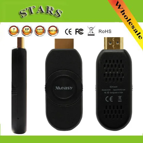 Медный A3W Ezcast Miracast hd wifi Дисплей для обмена потоковыми мультимедийными данными