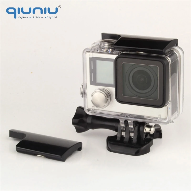 QIUNIU CNC алюминиевый корпус чехол задняя дверь зажим замок защелка для GoPro Hero 3 + 4