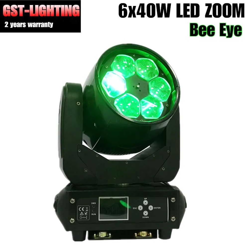 6x40w led bee eye zoom moving head lyre light stage dj dmx 512 effect 6pcs 40watt | Лампы и освещение