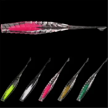 

25PCS/Lot 100mm 2.8g Fishing Soft lure Silicone Bait Drive Shad Double Colors Fishing Lure Soft Artificial Bait