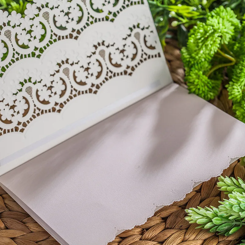 Лазерная резка белый Цвет Свадебное приглашение|invitation wedding card|card expresscard 8gb |