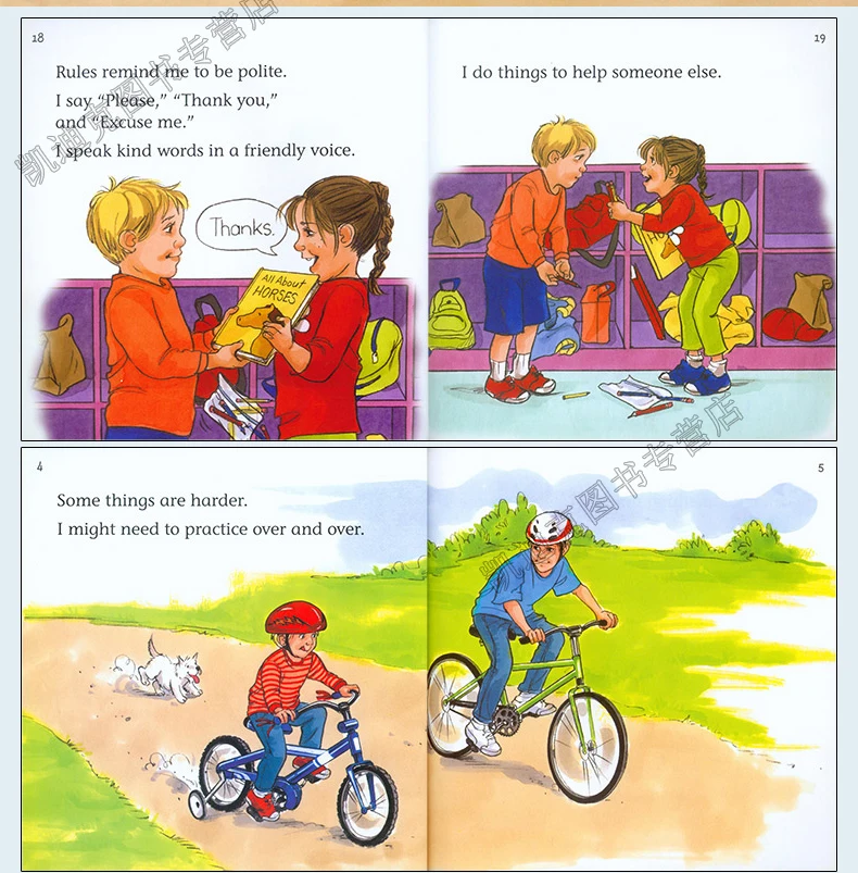 Aprender a Conviver Livros de História da Imagem Livros de 15 Bem com Crianças Muito Inglês Prática iq eq Habilidades Sociais Crianças Educacional - Set 23 Muito Bem Com Crianças Inglês Livros de