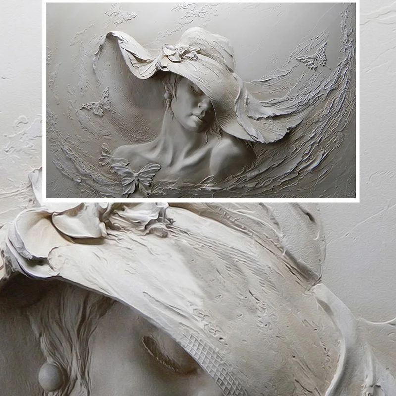 Пользовательская настенная Ткань 3D тисненая абстрактная красивая фигура настенная бумага настенная гостиная спальня стены домашний декор искусство 3D Papel де Parede