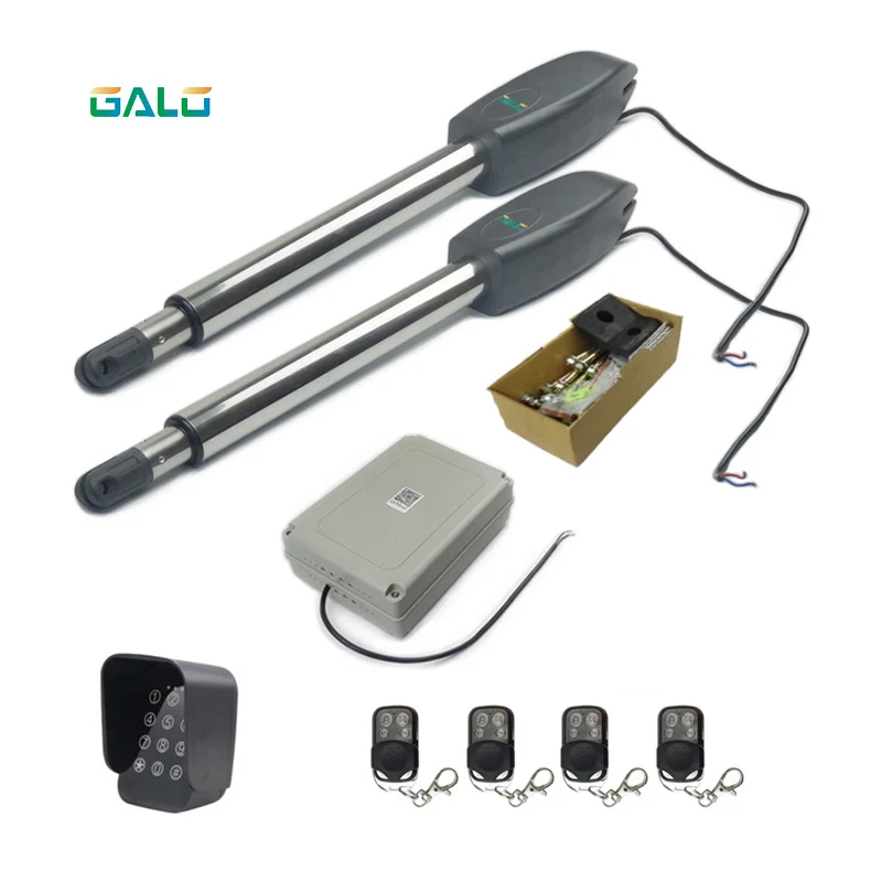 

400KG heavy door swing door with solar system WiFi control door opener driver wireless keyboard remote control automatic door